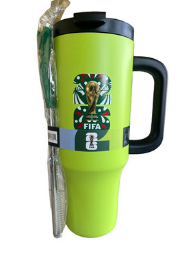 FIFA ‘26 World Cup Team Mexico 40 oz Stainless Steel Travel Mug with Handle